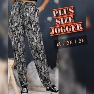 🆕 NINEXIS - Snake Print Light Weight Jogger - 3X